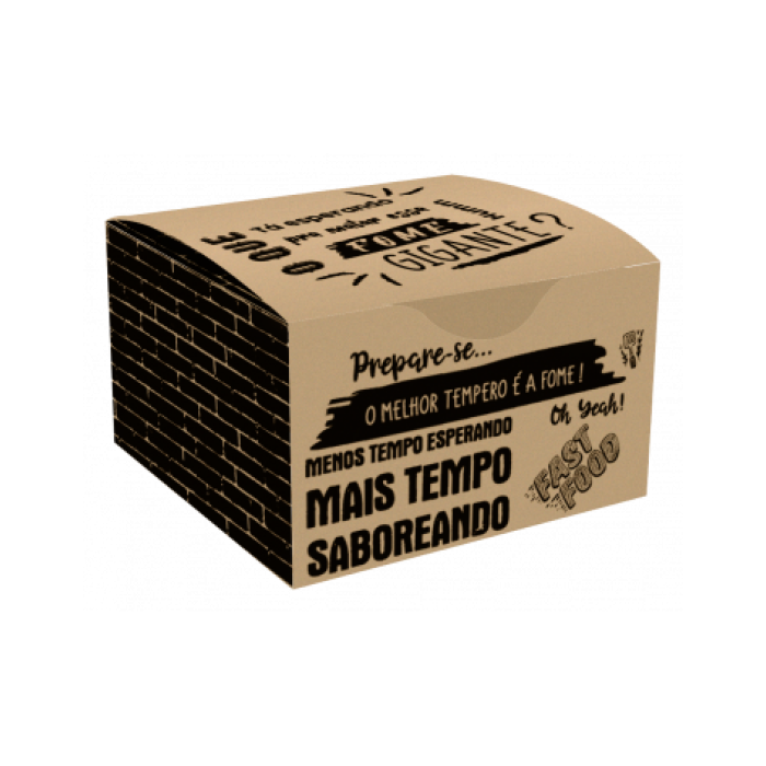 Embalagem Hambúrguer ou Porções (pacote 100 pçs)